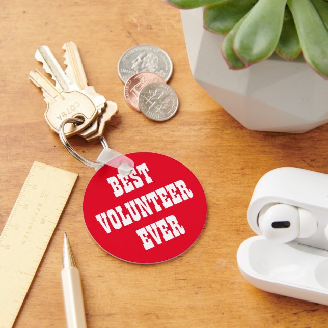 Chaveiro Obrigado de reconhecimento voluntário, seu present (Mesa)