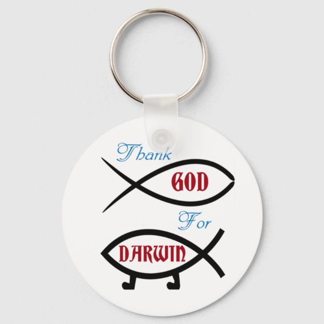 Chaveiro Obrigado Deus Para Darwin (Frente)