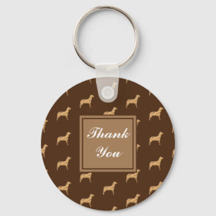 Chaveiro Obrigado Grande Apreciação Do Padrão De Cão