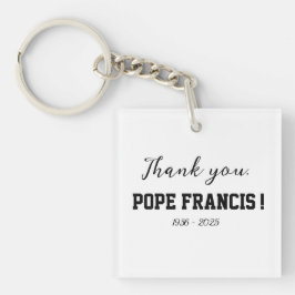 Chaveiro Obrigado, Papa Francisco, falecido, Wind Chime