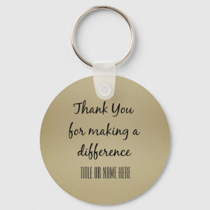 Chaveiro Obrigado pelo Fazer A Diferença Personalizada