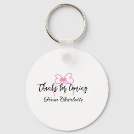 Chaveiro obrigado por vir adicionar nome mensagem de texto 