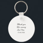 Chaveiro obrigado por vir adicionar nome mensagem de texto<br><div class="desc">Design</div>