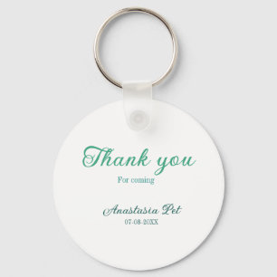 Chaveiro Obrigado por vir festa de aniversário adicionar no