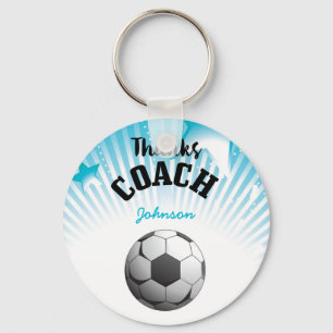 Chaveiro Obrigado treinador Aqua Blue Stars Ball