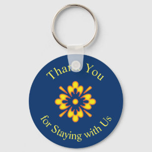 Chaveiro Obrigado Vacation flor alugado do abstrato do