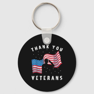 Chaveiro Obrigado Veteranos Soldados Bandeiras Americanas M