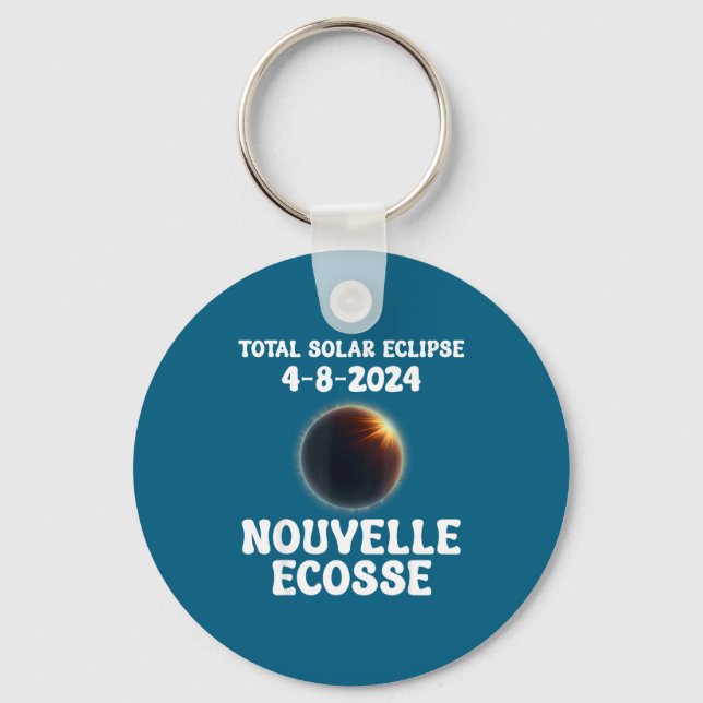 Chaveiro Observação do Eclipse Solar Total Norte (Frente)