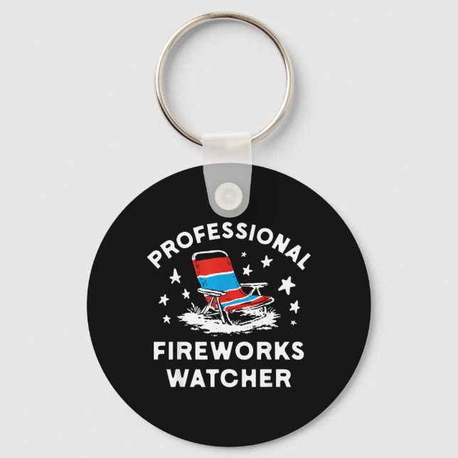 Chaveiro Observador Profissional de Fogos de Artifício Engr (Frente)