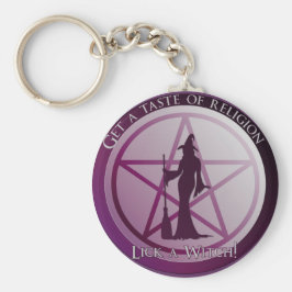 Chaveiro Obtenha um sabor de religião. Lick uma Bruxa!