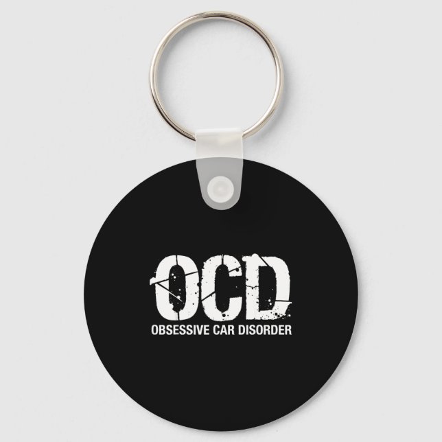 Chaveiro Ocd Obsessive Car Disorder Funny Lover Garage Guy  (Frente)