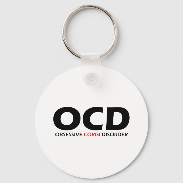 Chaveiro OCD - Perturbação Obsessiva do Corgi (Frente)