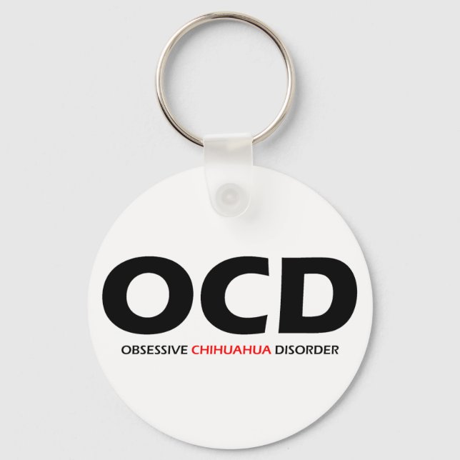 Chaveiro OCD - Transtorno Obssessivo de Chihuahua (Frente)
