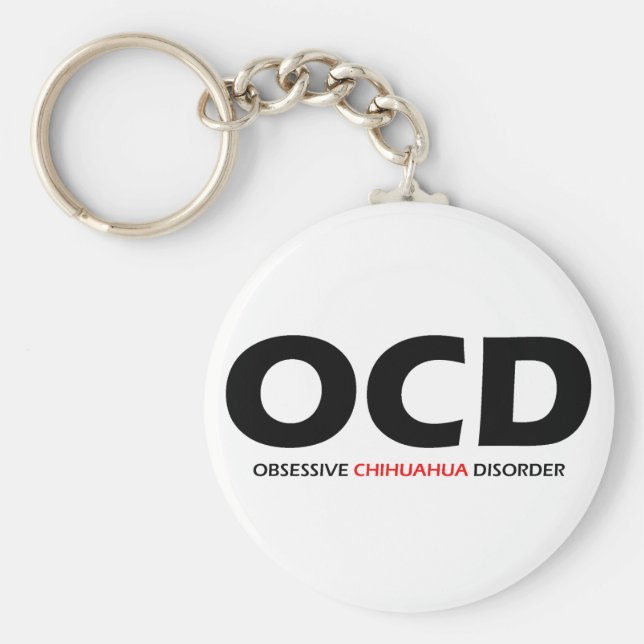 Chaveiro OCD - Transtorno Obssessivo de Chihuahua (Frente)