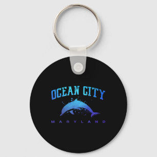 Chaveiro Ocean City Maryland Amante da Praia Férias Golfinh