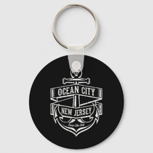 Chaveiro Ocean City Nova Jersey Nj Designação Âncora Vintag