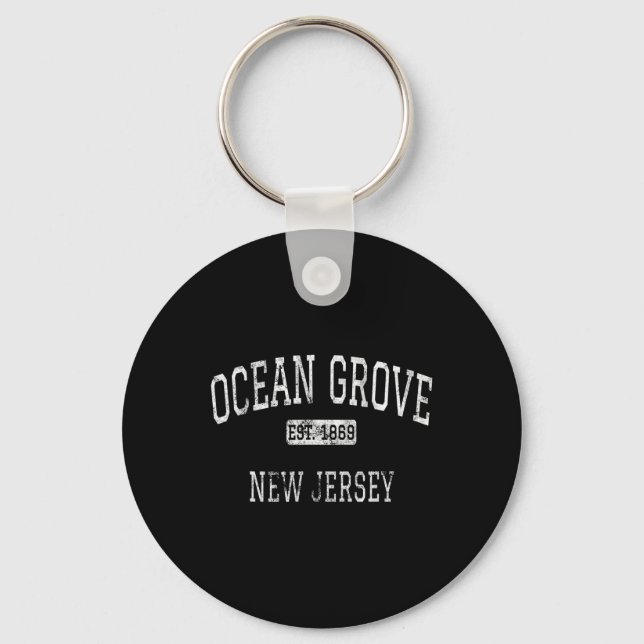 Chaveiro Ocean Grove New Jersey Nj Vintage  (Frente)
