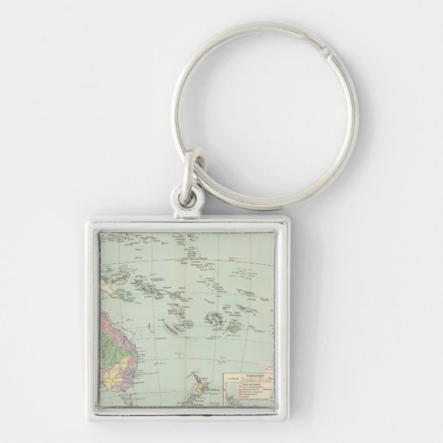 Chaveiro Oceanien - Mapa Atlas da Oceania (Frente)