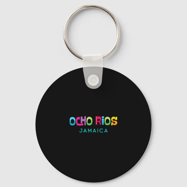 Chaveiro Ocho Rios Jamaica Design Tropical Retro (Frente)