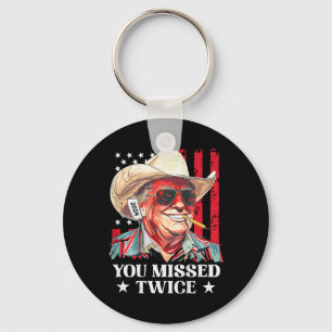 Chaveiro Ocidental Trump Cowboy Você Errou Duas Vezes Trump