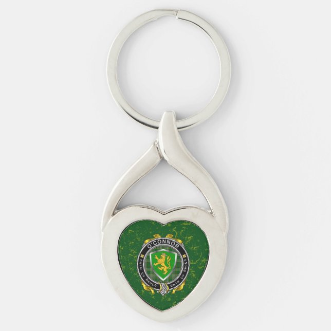 Chaveiro O'Connor/Connor (Kerry) Irish Silver Key Ring (Frente)