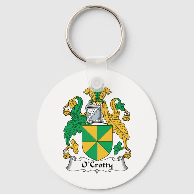 Chaveiro O'Crotty Family Crest (Frente)
