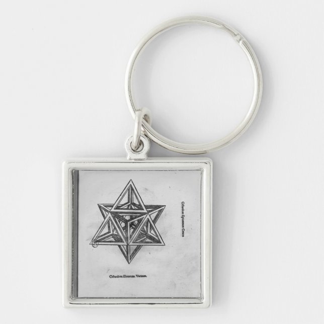 Chaveiro Octangula de Stella, 'de De Divina Proportione' (Frente)