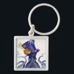 Chaveiro Octopus com chapéu náutico<br><div class="desc">Octopus Hat Náutico por Fab Funky. Possui um polvo rico com um tofo divertido,  de formato náutico,  adornado com sealife.|191004D</div>
