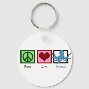 Chaveiro Octopus do Peace Love