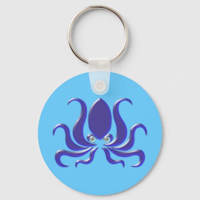 Chaveiro Octopus Oktopus polvo kraken (Frente)