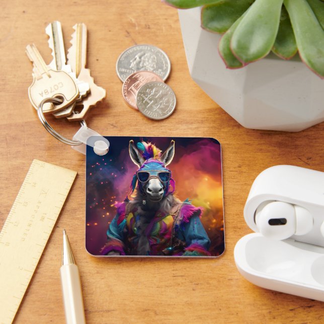 Chaveiro Óculos Azuis Funky Donkey (Mesa)