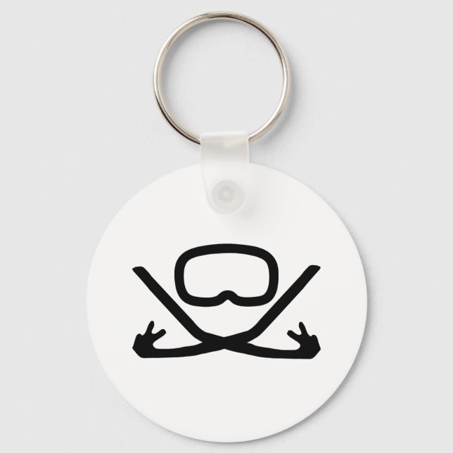 Chaveiro óculos de mergulho e snorkel (Frente)