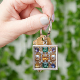 Chaveiro Óculos de Precioso brilhantes Diamantes Pérolas Do
