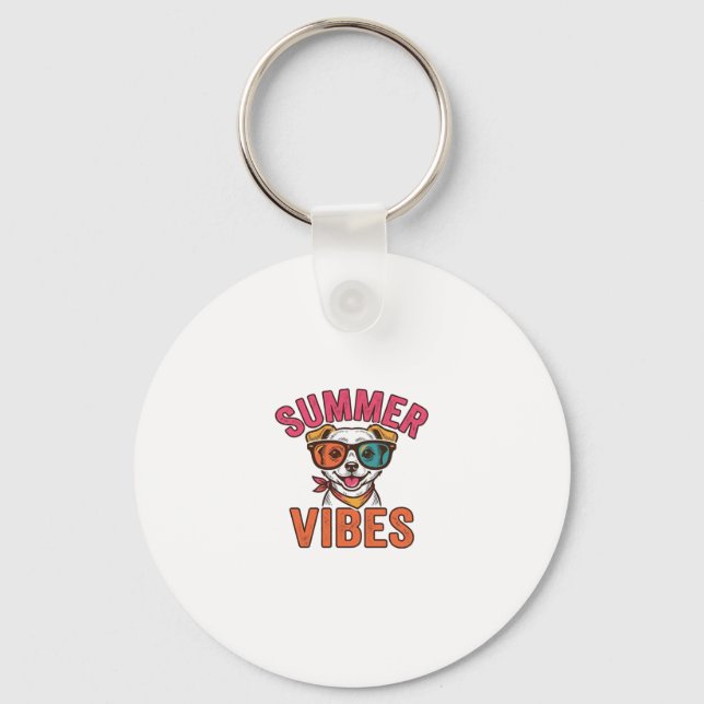 Chaveiro Óculos de Sol de Cachorro Vibrações de Verão Camis (Frente)