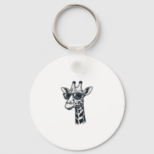 Chaveiro Óculos de sol de girafa legais Camiseta com gravaç