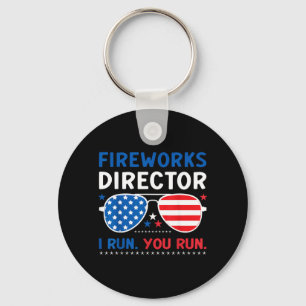 Chaveiro Óculos de Sol Diretor de Fogos de Artifício Run Ru