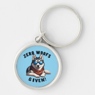 Chaveiro Óculos de sol engraçados de cachorro Husky Zero la