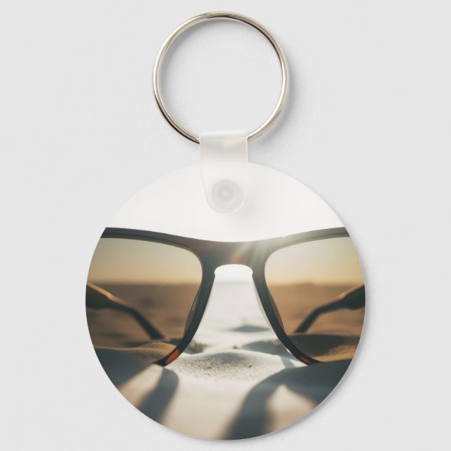 Chaveiro Óculos de Sol na Areia (Frente)
