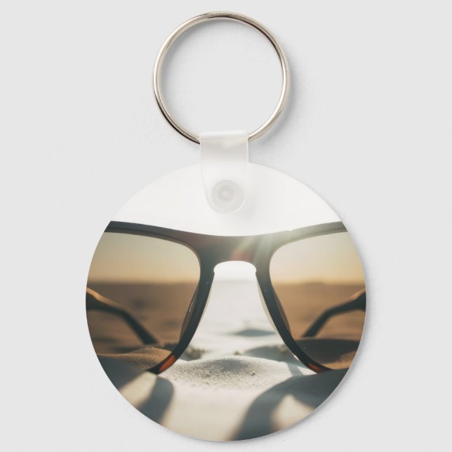 Chaveiro Óculos de Sol na Areia (Frente)