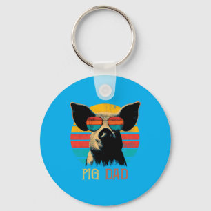 Chaveiro Óculos de Sol para Proprietário de Animal Retrô Vi