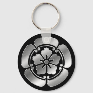 Chaveiro Oda Clan Kamon Silver Chrome