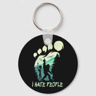 Chaveiro Odeio Pessoas Engraçado Alien Bigfoot Montanhas Vi