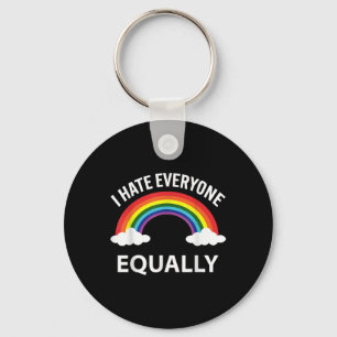 Chaveiro Odeio Todos Igualmente Lgbtq Orgulho Mês Bandeira