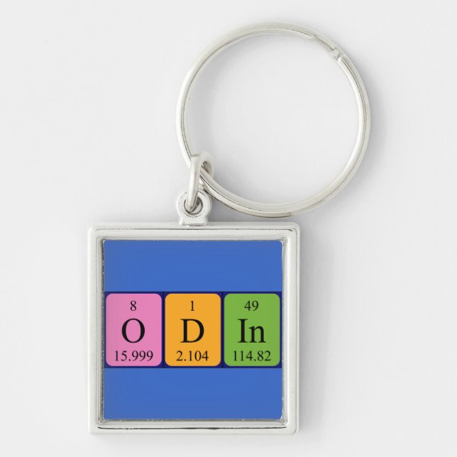 Chaveiro Odin periódico keyring de nome da mesa (Frente)