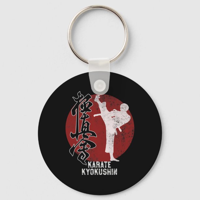 Chaveiro Oferta de Arte Marcial de Kyokushin Karate (Frente)