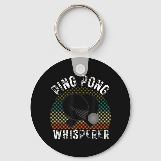 Chaveiro Oferta do Ping Pong Whisperer do Ping Pong Player (Frente)