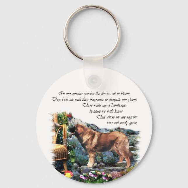 Chaveiro Ofertas de arte Leonberger (Frente)
