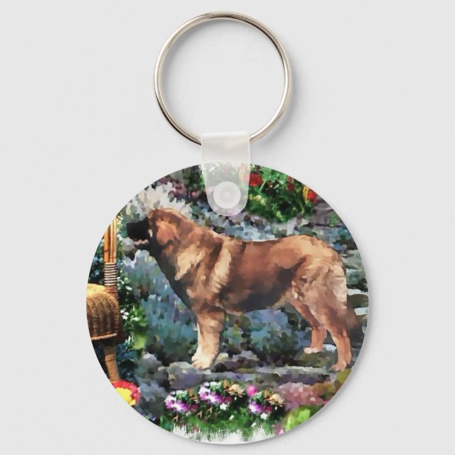 Chaveiro Ofertas de arte Leonberger (Frente)