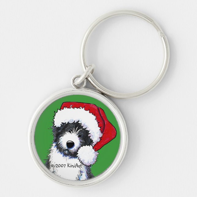 Chaveiro Ofertas de papais noeis Collie (Frente)