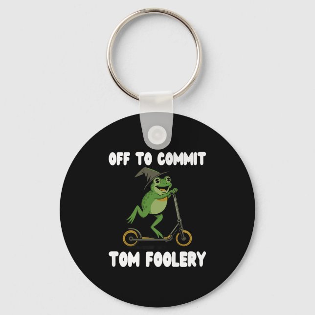 Chaveiro Off to Commit Tomfoolery Tead Sapo Toad Weirdcore  (Frente)